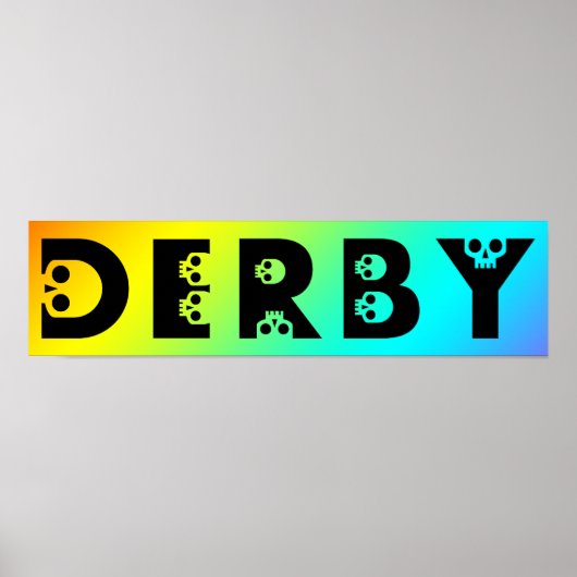 derby : skullphabet poster (Vorne)
