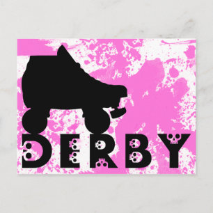 derby : skullphabet postkarte