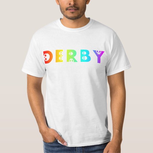 Derby-Skullphabet T-Shirt (Vorderseite)