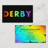Derby: skullphabet visitenkarte (Vorne/Hinten)
