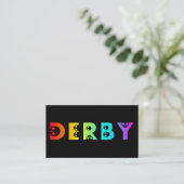 Derby: skullphabet visitenkarte (Stehend Vorderseite)