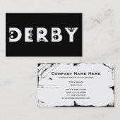 derby : skullphabet visitenkarte (Vorne/Hinten)