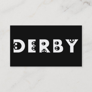 derby : skullphabet visitenkarte