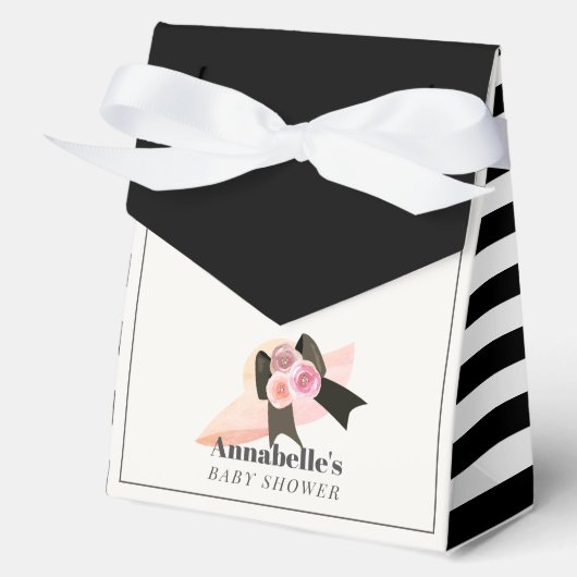 Derby Style Big Pink Hat Rose Baby Dusche Geschenkschachtel (Vorderseite)