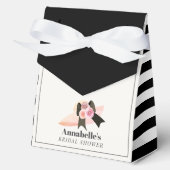 Derby Style Big Pink Hat Rose Brautparty Geschenkschachtel (Vorderseite)