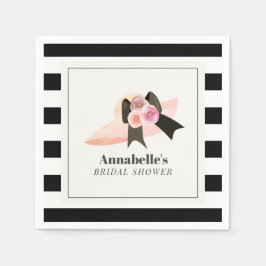 Derby Style Big Pink Hat Rose Brautparty Serviette