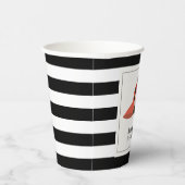 Derby Style Big Red Hat Rose Baby Dusche Pappbecher (Rechts)