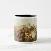 Derby-Tag (Kopie) Zweifarbige Tasse (Mittel)