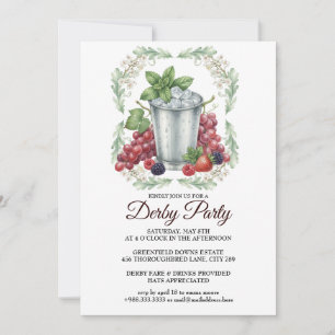 Derby-Tag Mint Julep Pferderennen-Party-Einladung Einladung