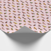 Derby-Tag - Rosa Geschenkpapier (Ecke)
