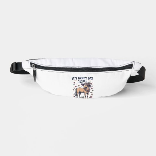 Derby-Tag Y’all Pferd Blumenhut Bauchtasche (Vorderseite)