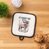 Derby Tag Y’all Pferd Blumenhut Topflappen (Oben Unten)