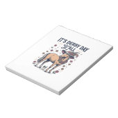 Derby-Tag Y'all Pferd Blumenhut Notizblock (Rotiert)