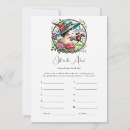 Derby Theme Off to the Altar Bridal Shower Game Einladung