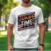 Derby Time: Hintergrund amerikanischer Flaggen T-Shirt