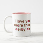 Derby-Torten-Tasse Zweifarbige Tasse (Links)