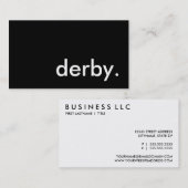 Derby Visitenkarte (Vorne/Hinten)