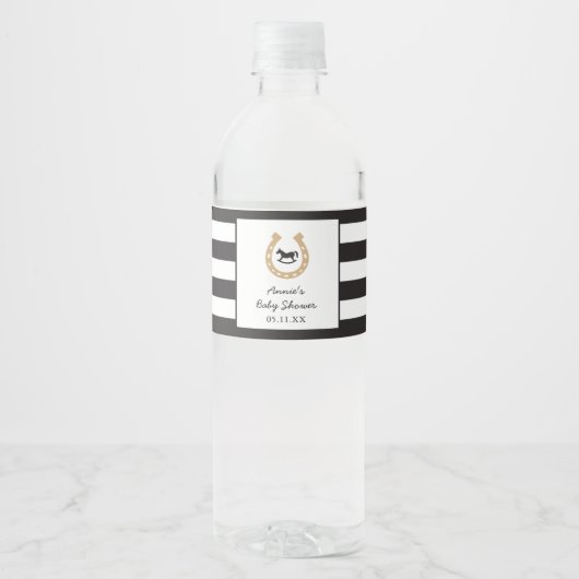 Derby Water Flasche Label für Babydusche Wasserflaschenetikett (Vorderseite)