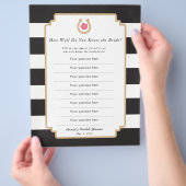Derby Wie gut kennen Sie Bride Quiz Game Flyer (Hand)