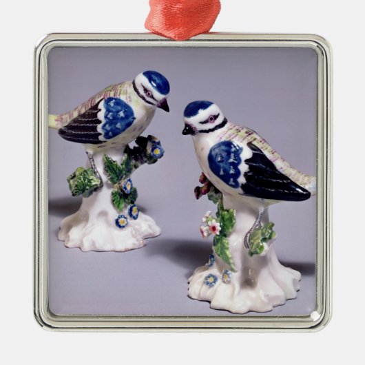 Derby-Zahlen von bluetits, c.1760 Ornament Aus Metall (Vorne)