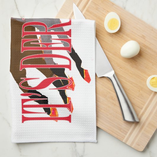 Derby-Zeit Pferderennen 2016 Geschirrtuch (Viertel Falte)