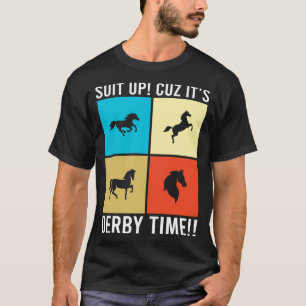 Derby Zeit Vintage Pferderennen Männer Frauen Lust T-Shirt