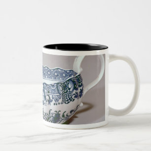 Derbysauceboat, c.1765 zweifarbige tasse