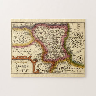 Derbyshire (Darbyshire) Landkreis England Antike K Puzzle