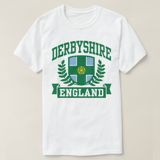 Derbyshire England T-Shirt (Design vorne)