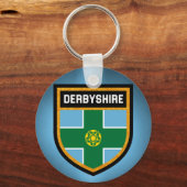 Derbyshire Flag Schlüsselanhänger (Vorderseite)