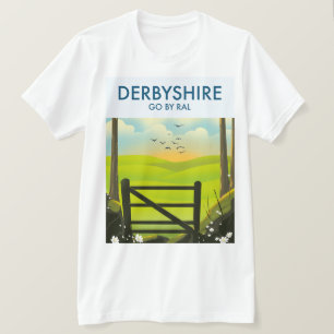 Derbyshire Landscape Reiseplakat T-Shirt