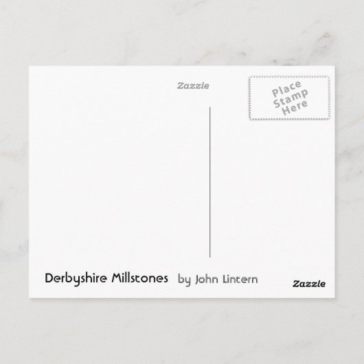 DERBYSHIRE MILLSTONES POSTKARTE (Rückseite)