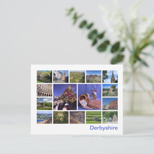 Derbyshire Postkarte (Stehend Vorderseite)