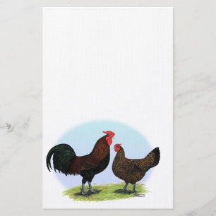 Derbyshire Redcap Fowl Briefpapier