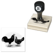 Derbyshire Redcap Fowl Gummistempel (Stempel)