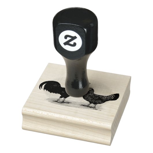Derbyshire Redcap Fowl Gummistempel (Stempel)