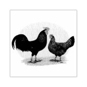 Derbyshire Redcap Fowl Gummistempel (Prägung)