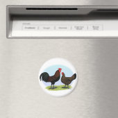Derbyshire Redcap Fowl Magnet (In Situ (Geschirrspüler))