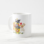 Derbyshire-Wappen Kaffeetasse (Vorderseite Links)