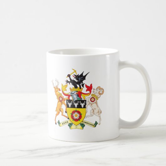 Derbyshire-Wappen Kaffeetasse (Rechts)