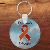 Dercum's Disease Awareness Ribbon Schlüsselanhänge Schlüsselanhänger (Vorderseite)