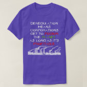 Deregulation Means T-Shirt (Design vorne)
