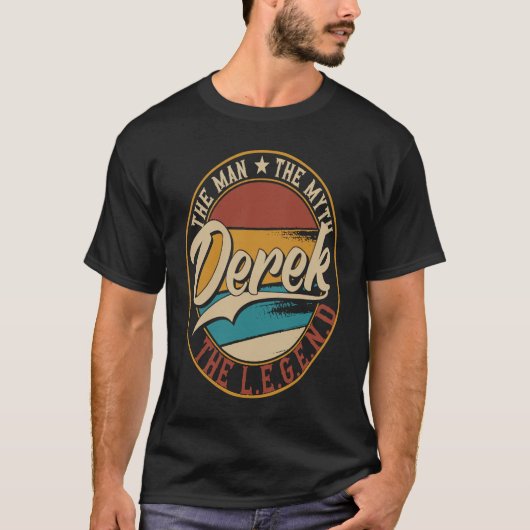 Derek The man the myth the legend T-Shirt (Vorderseite)