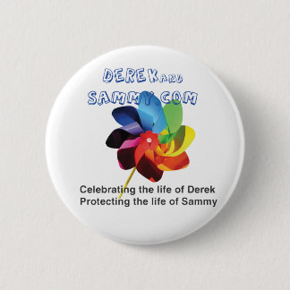 Derek u. Sammy Pinwheel-Knopf Button