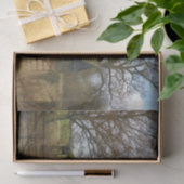 Derelict England Barn mit moosbedecktem Dach Seidenpapier (Geschenk)