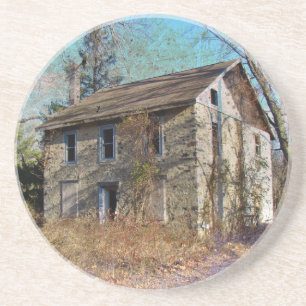Derelict Farmhouse auf der Upper Ridge Road Getränkeuntersetzer