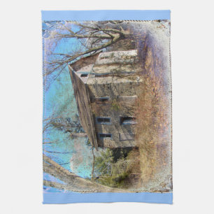 Derelict Farmhouse auf der Upper Ridge Road Handtuch