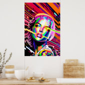 Derezzed Futures - Ken Gage Art Poster (Küche)