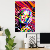 Derezzed Futures - Ken Gage Art Poster (Heimbüro)