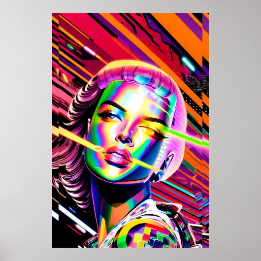 Derezzed Futures - Ken Gage Art Poster (Vorne)